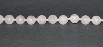 Satyamani Natural Rose Quartz Mala for True Love