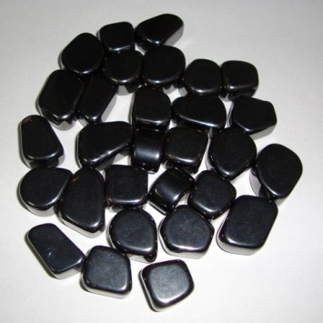 Satyamani Black Agate Tumbletone set of 5