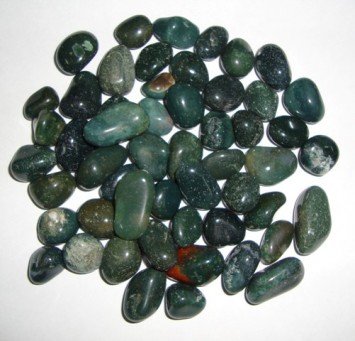 Satyamani Bloodstone Tumblestone set of 5