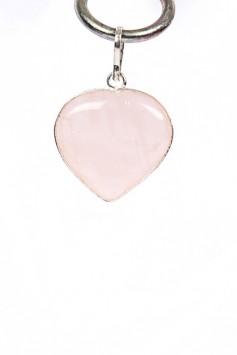 Satyamani Rose Quartz Heart Pendant for Love