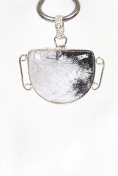 Satyamani Tourmaleted Quartz Pendant