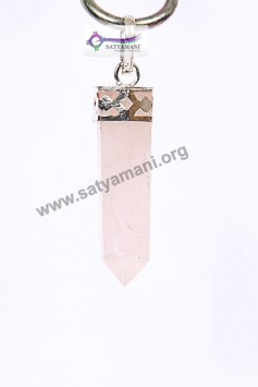 Satyamani Rose Quartz Energized Point Pendant for Love