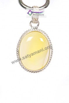 Satyamani Natural Yellow Calcite Energy Pendant