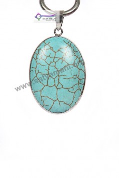 Satyamani Blue Howlite Energy Pendant