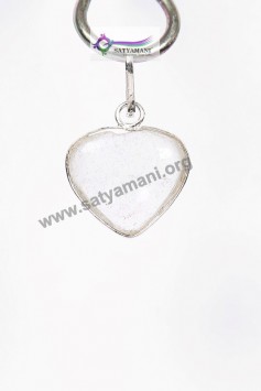 Satyamani Clear Quartz Heart Energy Pendant