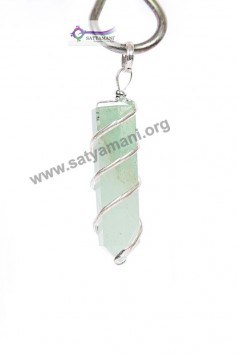 Satyamani Green Aventurine Wrapped Energy Point Pendant