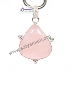 Satyamani Rose Quartz Energy Pendant II .