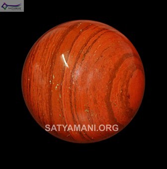 Satyamani Red Jasper Gemstone Sphere-Ball For Reiki Chakra Vasstu Space Healing