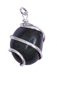 Satyamani Bloodstone Tumblestone Pendant