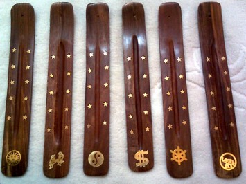 Wooden Incense Holder