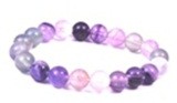 Satyamani Natural Flourite Beads Gemstone Bracelet