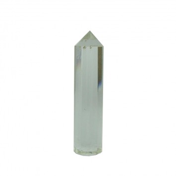 Satyamani Natural Clear Quartz Laser Fine Healing Pencil 1.75"