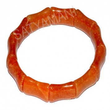 Satyamani Natural Red Aventurine Bracelet Art II