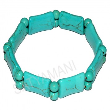 Satyamani Blue Howlite Art 3 Bracelet