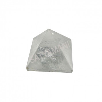 Satyamani Natural Clear Quartz Pyramid - 35 MM