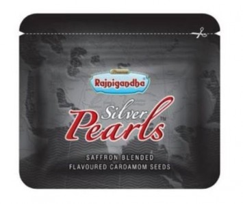 Rajnigandha Silver Saffron Pearls Blended Flavored Cardamom Seed Mouth Freshner