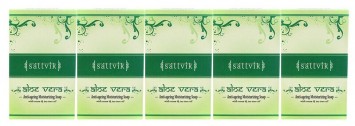 Sattvik Organics Aloevera Soap (pack of 5) 5X75gm