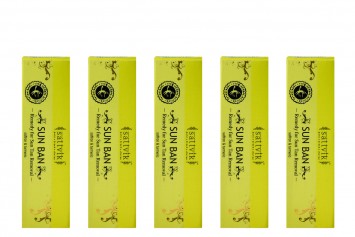 Sattvik Organics Sun Ban (Pack of 5) 5X12gm