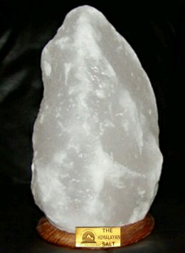 natural salt lamp white