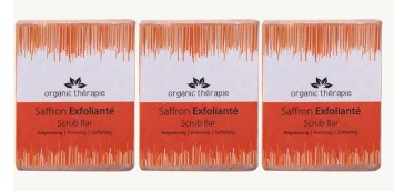 Oraganic Therapie Saffron Exfoliante Scrub Bar (Pack of 3) 3X75gm