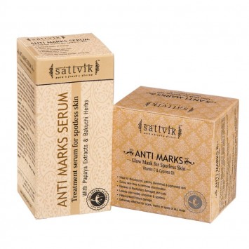 Sattvik Organics Anti Marks Combo- (Anti Marks Mask 40gm, Anti Marks Serum 50ml)