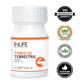 INLIFE Tribulus Terrestris Gokshura 60 Vegetarian Capsule For Strength & Stamina