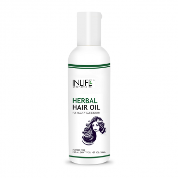 INLIFE Herbal Hair Oil, 200 ml For Deep Nourishment Of Hair Roots, Paraben Free