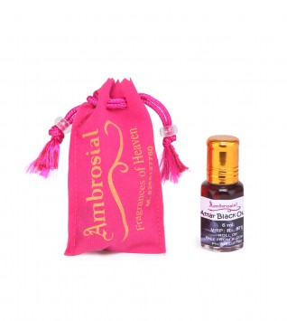 Ambrosial 6ml Black Oud Pure & Natural Indian Attar Perfume Concentrate Oil