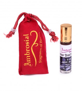 Ambrosial 8ml Black Oud Pure & Natural Indian Attar Perfume Concentrate Oil