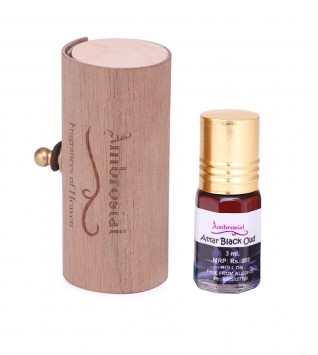 Ambrosial 3ml Black Oud Gift Set Natural Indian Attar Perfume Concentrate Oil