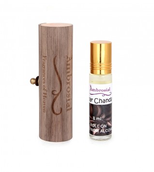 Ambrosial 8ml Chandan Gift Set Natural Indian Attar Perfume Concentrate Oil