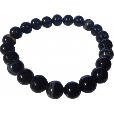 Aldomin Black Agate (Hakik) Crystal Bracele