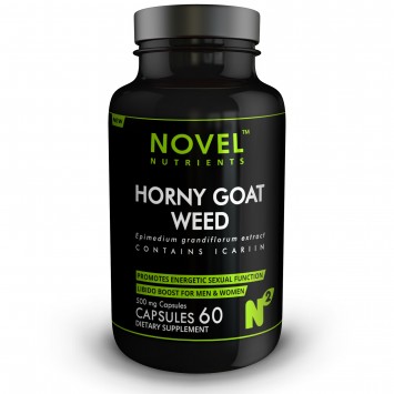 HORNY GOAT WEED(standardized to icariin 10%)  500MG CAPSULES - MAINTAINS YOUTHFUL VIGOUR & VITALITY