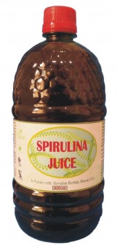 Hawaiian herbal spirulina juice