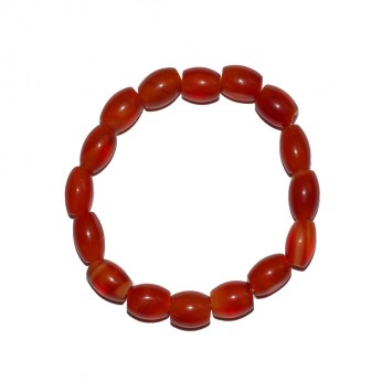 Satyamani Natural Carnelian Tube Bracelet