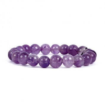 Satyamani Amethyst Bead Bracelet