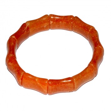 Satyamani Natural Red Aventurine Bracelet Art II