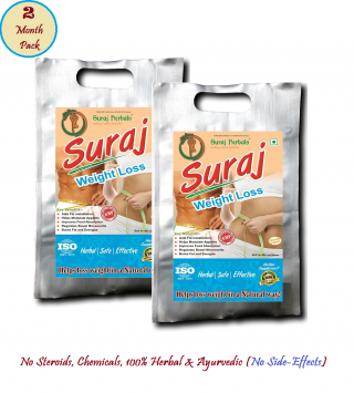 Suraj Weight Loss- Pure Herbal, Loss 3-5kg Weight (Pack of 2)