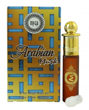 Madni Arabian Musk 8ml Attar Perfume Oil Alcohol Free Natural by Ambrosial