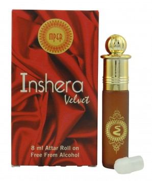 Madni Inshera Velvet 8ml Attar Perfume Oil Alcohol Free Natural by Ambrosial